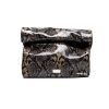 LUNCH PLIK Brown black Snake Print