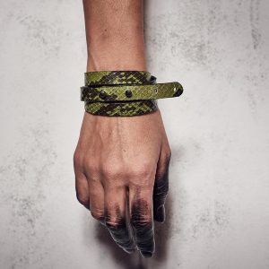 THIN & SLIM BRACELET Green Snake