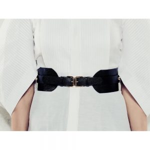 BELT WITH 2 BUCKETS Black