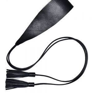 BELT WITH 2 TASSELS Black