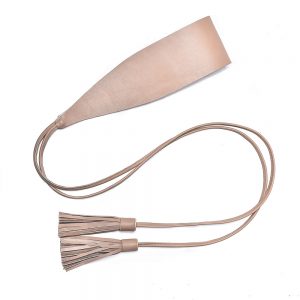 BELT WITH 2 TASSELS Nude