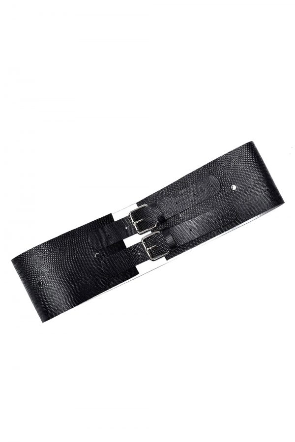 WIDE BELT WITH 2 BUCKLES