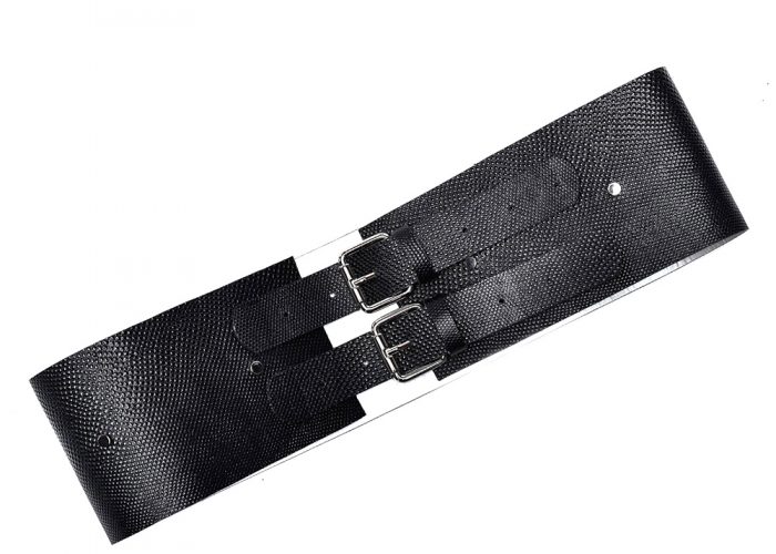 WIDE BELT WITH 2 BUCKLES