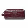 COSMETIC PLIK Burgundy Croc Print