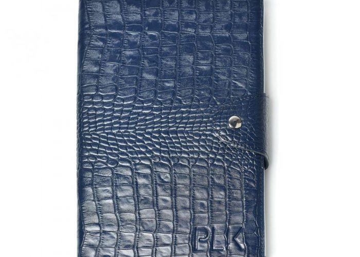 ORGANIZER HOLDER PLIK Dark Blue Croc Print