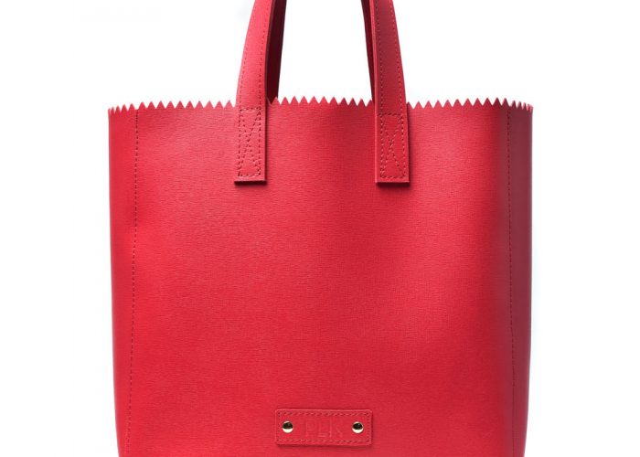 PAPER PLIK Mini Raspberry Saffiano