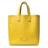 PAPER PLIK Mini Yellow Saffiano